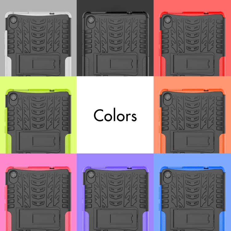 For Lenovo Tab M8 3rd Gen 8506 / M8 HD 8505 Tire Texture Shockproof TPU+PC Tablet Case with Holder