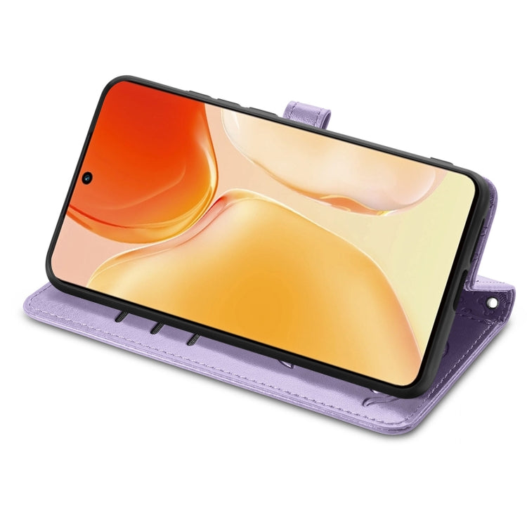 For vivo X70 Pro Lovely Cat and Dog Embossing Pattern Horizontal Flip Leather Phone Case with Holder & Card Slots & Wallet & Cartoon Clasp & Lanyard