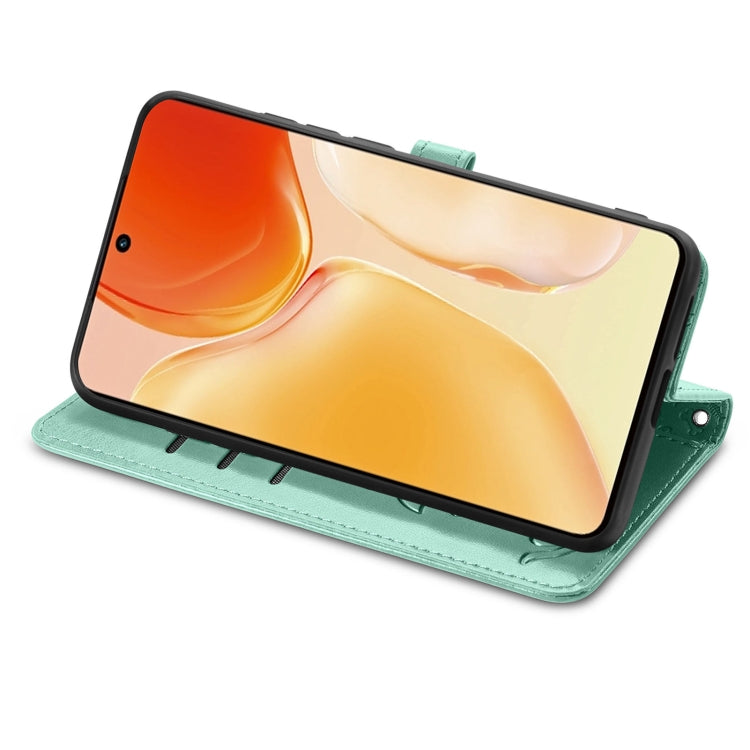 For vivo X70 Pro Lovely Cat and Dog Embossing Pattern Horizontal Flip Leather Phone Case with Holder & Card Slots & Wallet & Cartoon Clasp & Lanyard