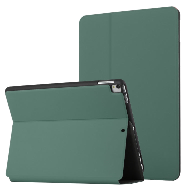 For iPad Air 2019/Pro 10.5 2019/10.2 2019&2020 Dual-Folding Horizontal Flip Tablet Leather Case with Holder & Sleep / Wake-up Function