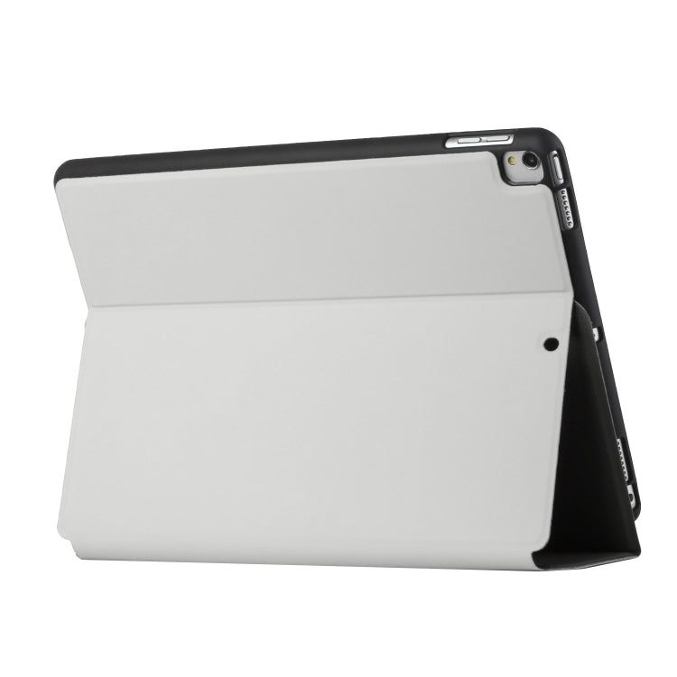 For iPad Air 2019/Pro 10.5 2019/10.2 2019&2020 Dual-Folding Horizontal Flip Tablet Leather Case with Holder & Sleep / Wake-up Function