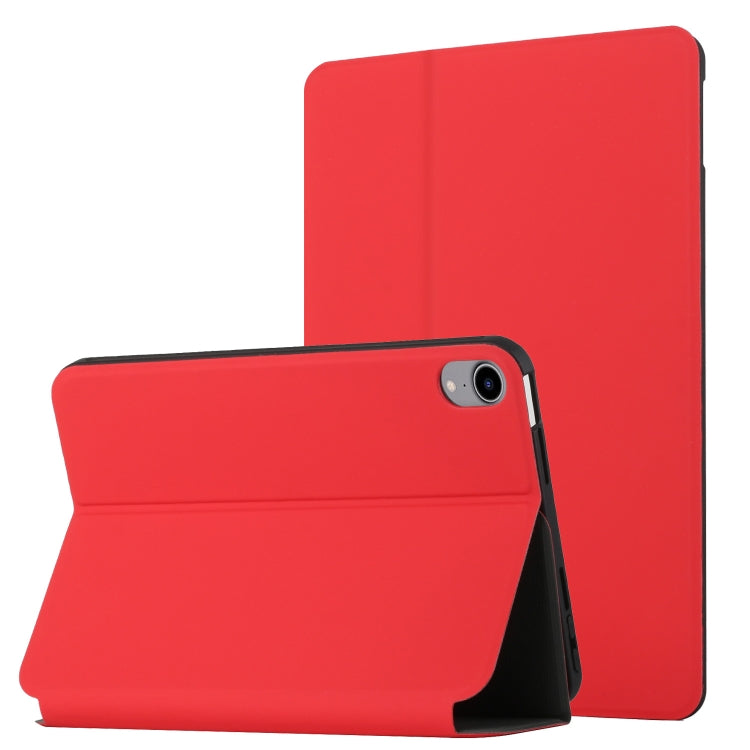For iPad mini 6 Dual-Folding Horizontal Flip Tablet Case with Holder & Sleep / Wake-up Function