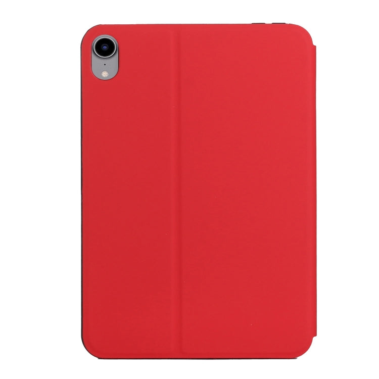 For iPad mini 6 Dual-Folding Horizontal Flip Tablet Case with Holder & Sleep / Wake-up Function