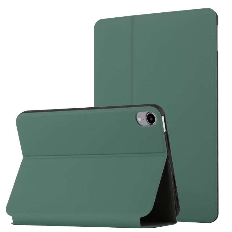 For iPad mini 6 Dual-Folding Horizontal Flip Tablet Case with Holder & Sleep / Wake-up Function