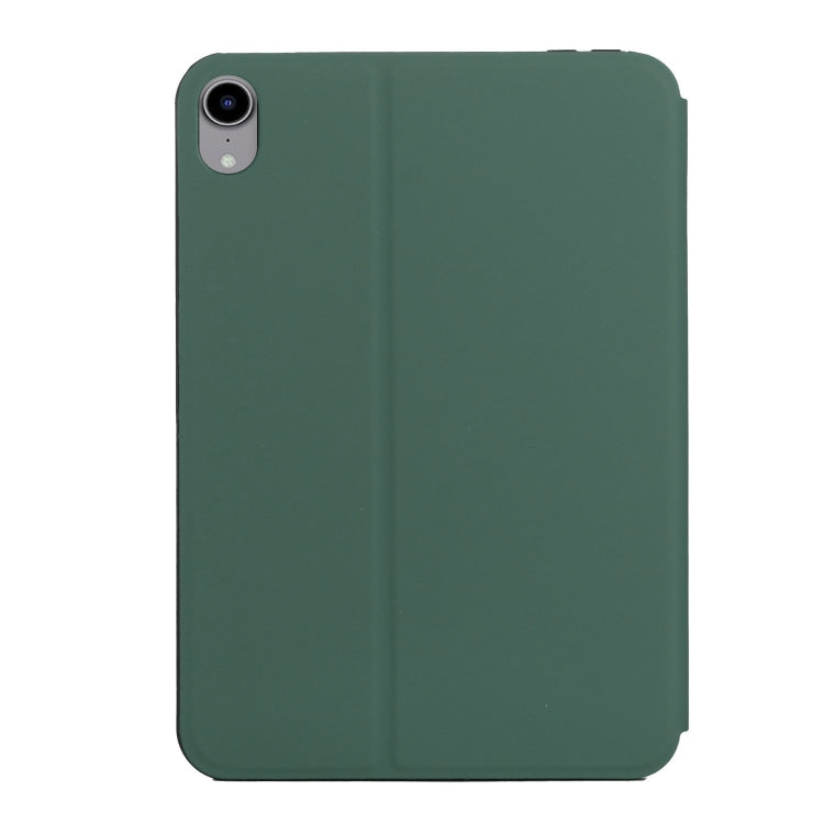 For iPad mini 6 Dual-Folding Horizontal Flip Tablet Case with Holder & Sleep / Wake-up Function