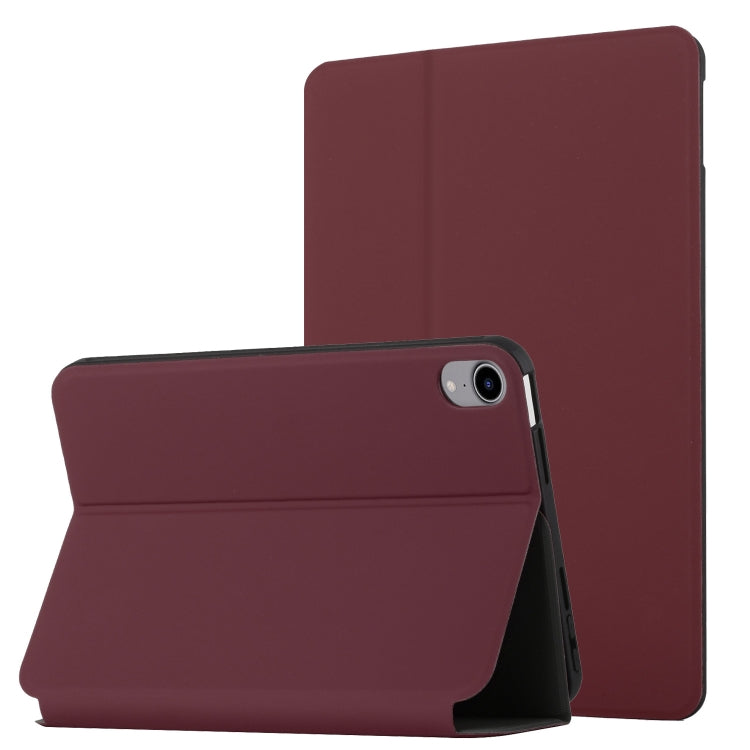 For iPad mini 6 Dual-Folding Horizontal Flip Tablet Case with Holder & Sleep / Wake-up Function