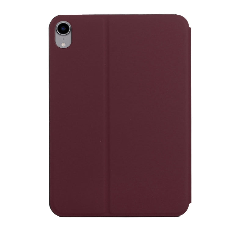 For iPad mini 6 Dual-Folding Horizontal Flip Tablet Case with Holder & Sleep / Wake-up Function