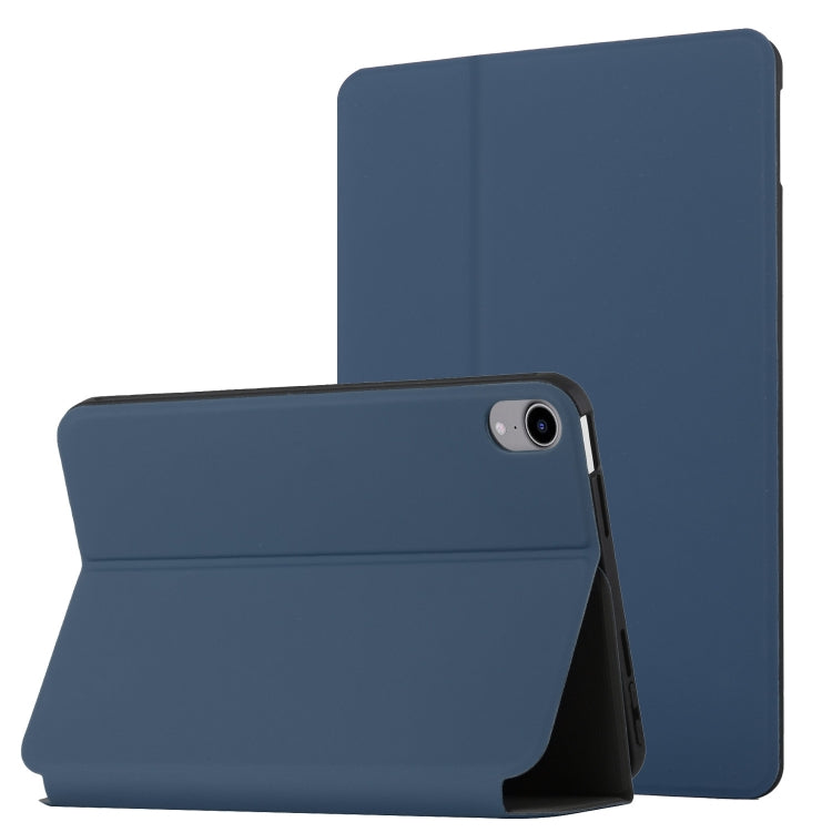For iPad mini 6 Dual-Folding Horizontal Flip Tablet Case with Holder & Sleep / Wake-up Function