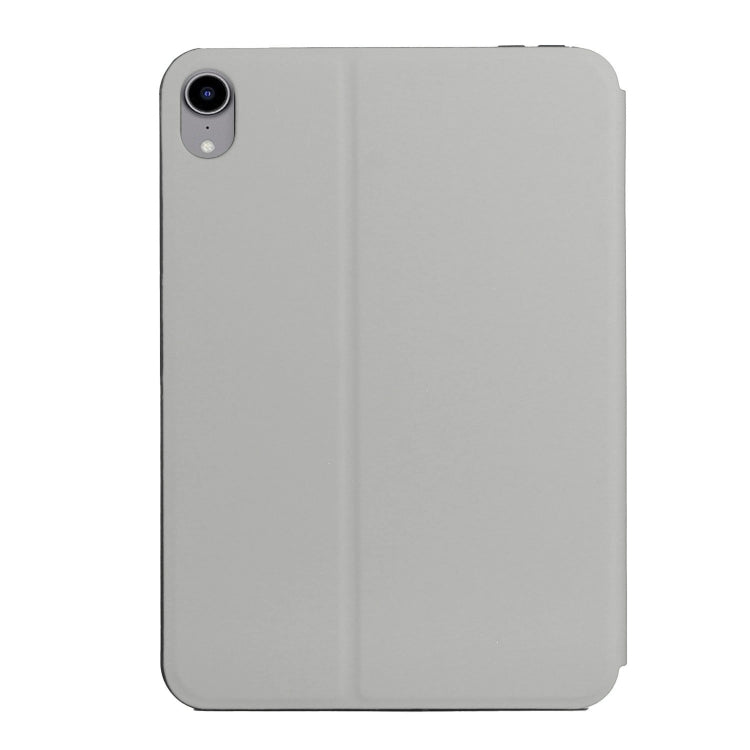 For iPad mini 6 Dual-Folding Horizontal Flip Tablet Case with Holder & Sleep / Wake-up Function