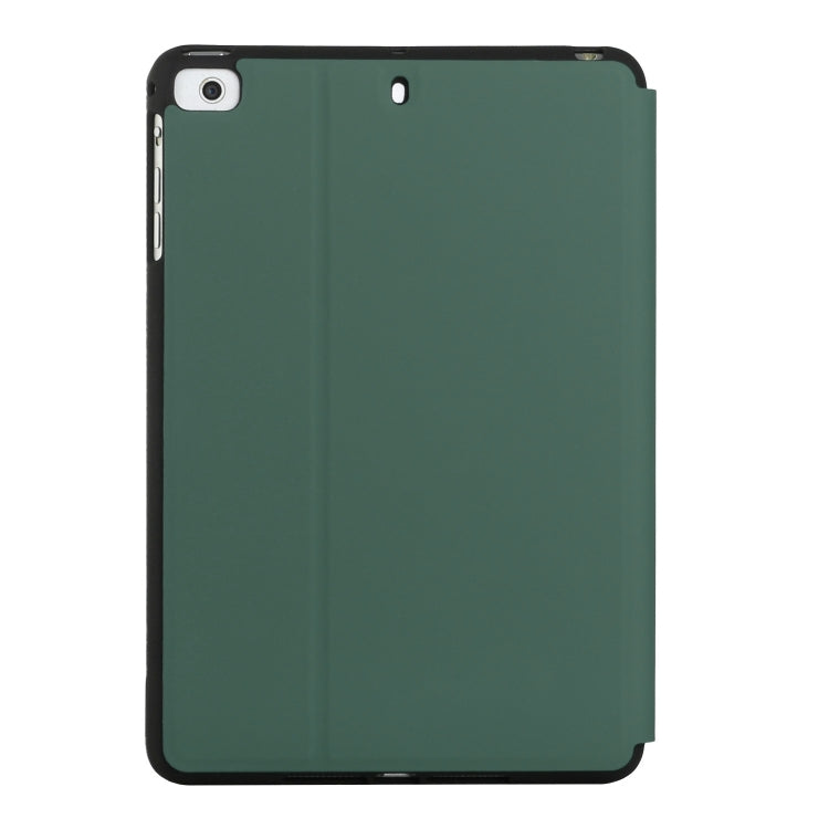 For iPad mini (2019) / 4 / 3 / 2 / 1 Dual-Folding Horizontal Flip Tablet Leather Case with Holder & Sleep / Wake-up Function