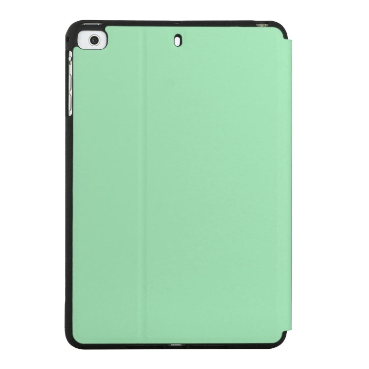 For iPad mini (2019) / 4 / 3 / 2 / 1 Dual-Folding Horizontal Flip Tablet Leather Case with Holder & Sleep / Wake-up Function
