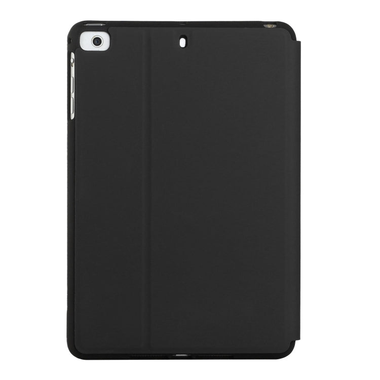 For iPad mini (2019) / 4 / 3 / 2 / 1 Dual-Folding Horizontal Flip Tablet Leather Case with Holder & Sleep / Wake-up Function
