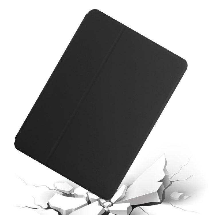 For iPad mini (2019) / 4 / 3 / 2 / 1 Dual-Folding Horizontal Flip Tablet Leather Case with Holder & Sleep / Wake-up Function