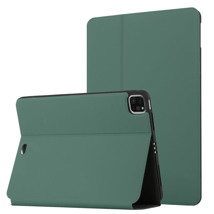 For iPad Pro 11 2020 & 2018 Dual-Folding Horizontal Flip Tablet Leather Tablet Case with Holder & Sleep / Wake-up Function