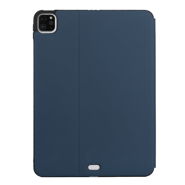 For iPad Pro 11 2020 & 2018 Dual-Folding Horizontal Flip Tablet Leather Tablet Case with Holder & Sleep / Wake-up Function