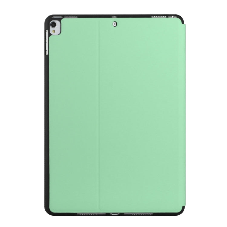 For iPad 9.7 2018 & 2017 Dual-Folding Horizontal Flip Tablet Leather Case with Holder & Sleep / Wake-up Function