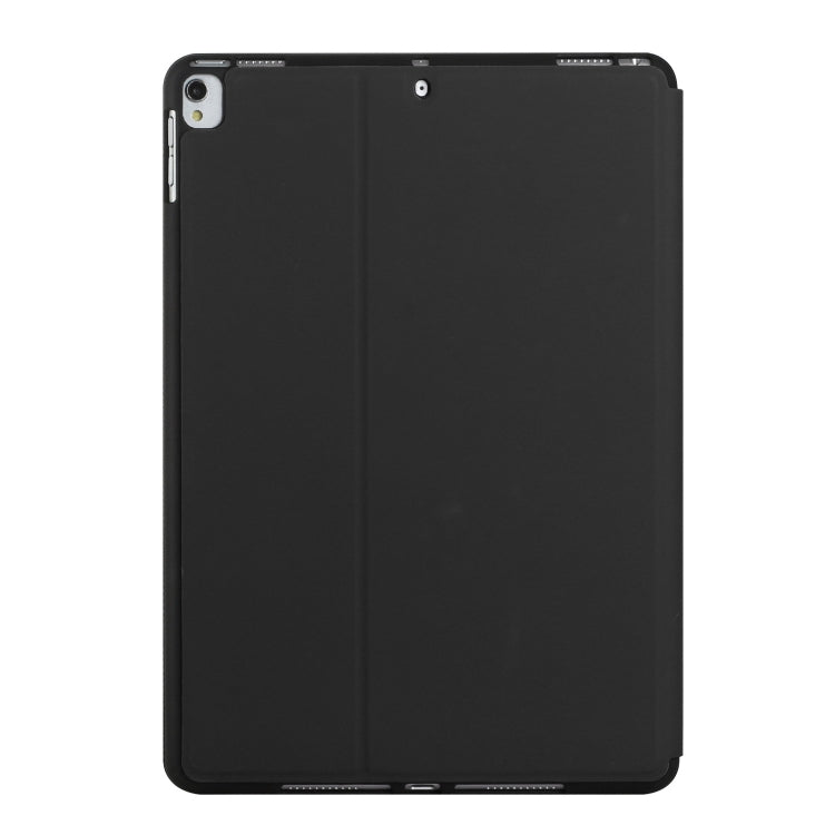 For iPad 9.7 2018 & 2017 Dual-Folding Horizontal Flip Tablet Leather Case with Holder & Sleep / Wake-up Function