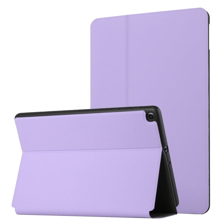 For Samsung Galaxy Tab A 8.0 2019 SM-T290/SM-T295/SM-T297 Dual-Folding Horizontal Flip Tablet Leather Case with Holder & Sleep / Wake-up Function