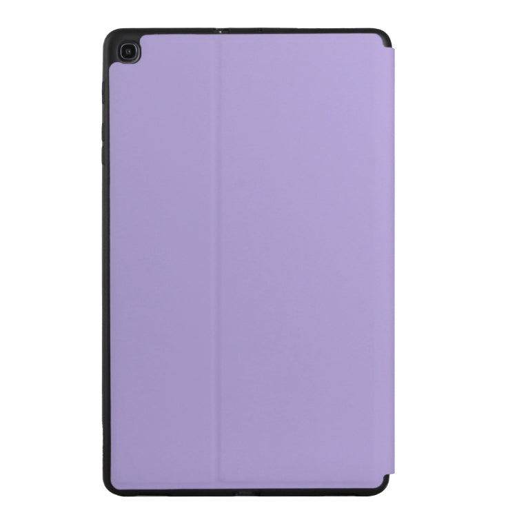 For Samsung Galaxy Tab A 8.0 2019 SM-T290/SM-T295/SM-T297 Dual-Folding Horizontal Flip Tablet Leather Case with Holder & Sleep / Wake-up Function