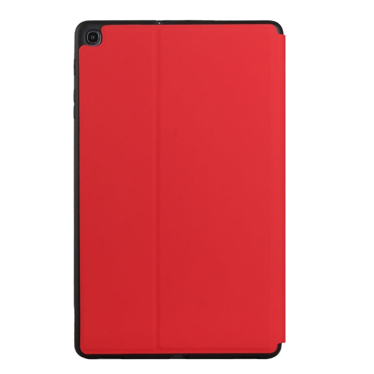 For Samsung Galaxy Tab A 10.1 2019 T515/T510 Dual-Folding Horizontal Flip Tablet Leather Case with Holder