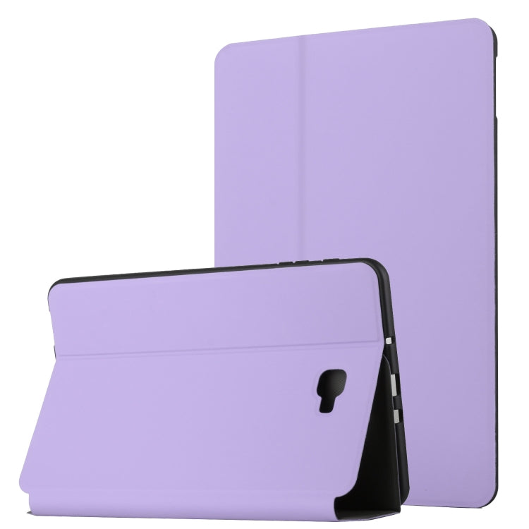 For Samsung Galaxy Tab A 10.1 T580/T585C Dual-Folding Horizontal Flip Tablet Leather Case with Holder