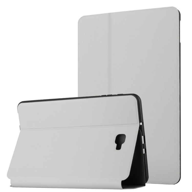 For Samsung Galaxy Tab A 10.1 T580/T585C Dual-Folding Horizontal Flip Tablet Leather Case with Holder