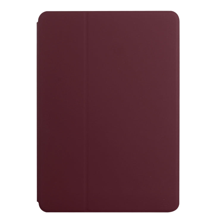 For Samsung Galaxy Tab A7 10.4 T500 Dual-Folding Horizontal Flip Tablet Leather Case with Holder & Sleep / Wake-up Function