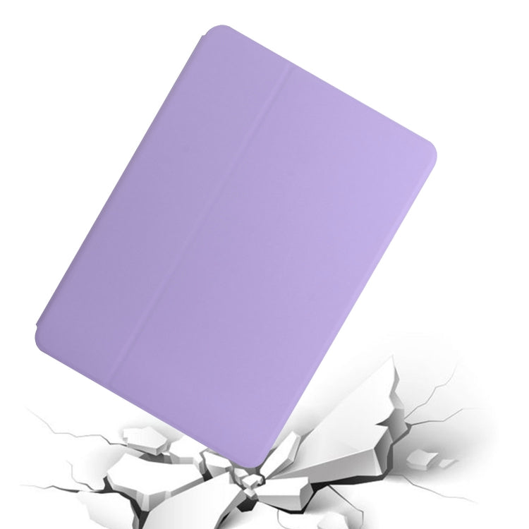 For Samsung Galaxy Tab A7 10.4 T500 Dual-Folding Horizontal Flip Tablet Leather Case with Holder & Sleep / Wake-up Function