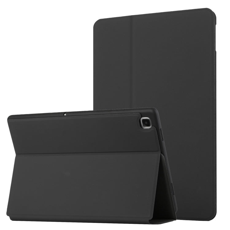 For Samsung Galaxy Tab A7 10.4 T500 Dual-Folding Horizontal Flip Tablet Leather Case with Holder & Sleep / Wake-up Function