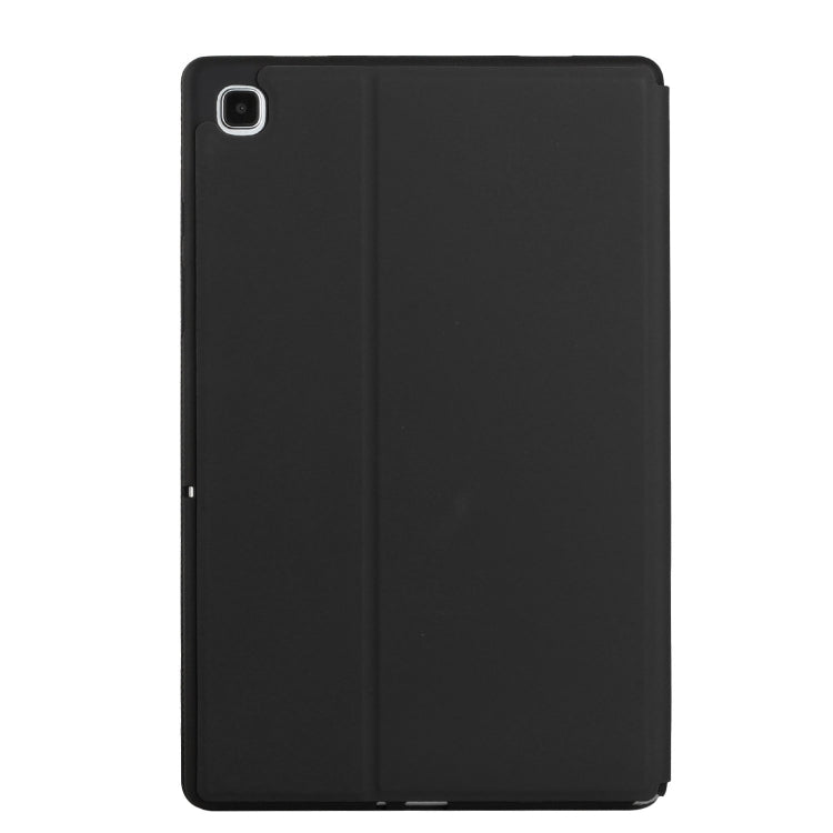 For Samsung Galaxy Tab A7 10.4 T500 Dual-Folding Horizontal Flip Tablet Leather Case with Holder & Sleep / Wake-up Function
