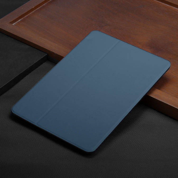 For Samsung Galaxy Tab A7 10.4 T500 Dual-Folding Horizontal Flip Tablet Leather Case with Holder & Sleep / Wake-up Function