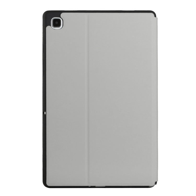 For Samsung Galaxy Tab A7 10.4 T500 Dual-Folding Horizontal Flip Tablet Leather Case with Holder & Sleep / Wake-up Function