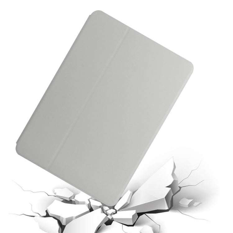 For Samsung Galaxy Tab A7 10.4 T500 Dual-Folding Horizontal Flip Tablet Leather Case with Holder & Sleep / Wake-up Function