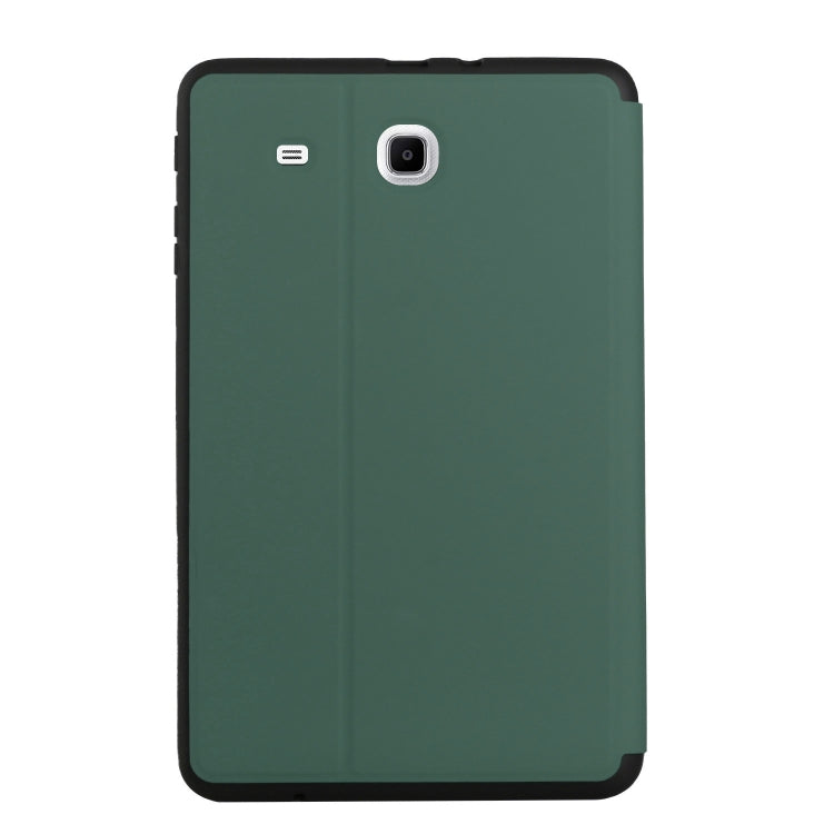 For Samsung Galaxy Tab E 9.6 T560/T561/T565/T567V Dual-Folding Horizontal Flip Tablet Leather Case with Holder