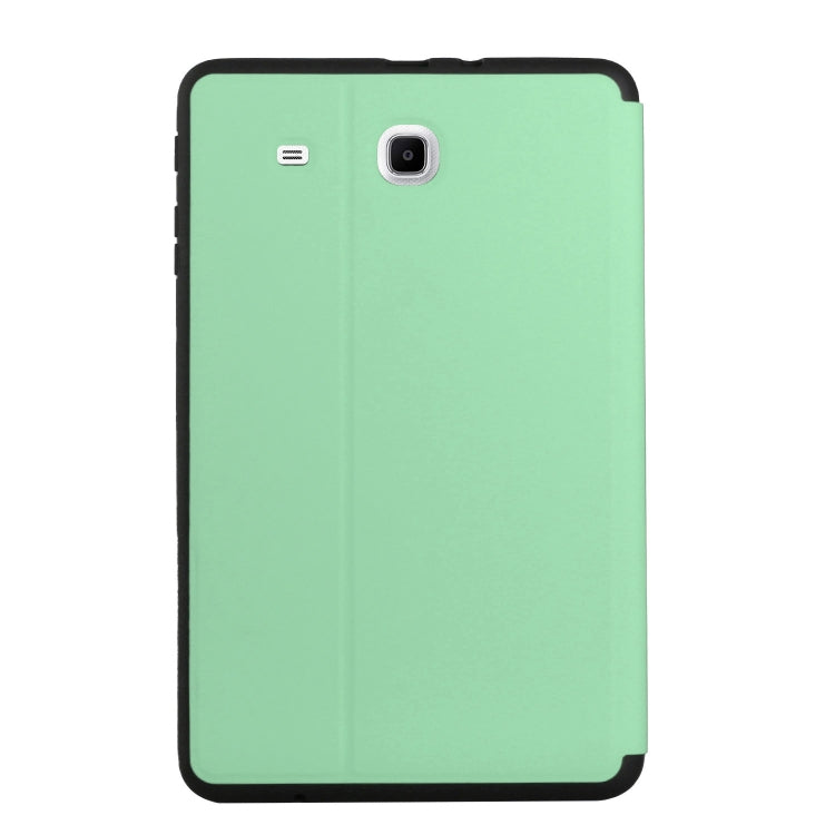 For Samsung Galaxy Tab E 9.6 T560/T561/T565/T567V Dual-Folding Horizontal Flip Tablet Leather Case with Holder