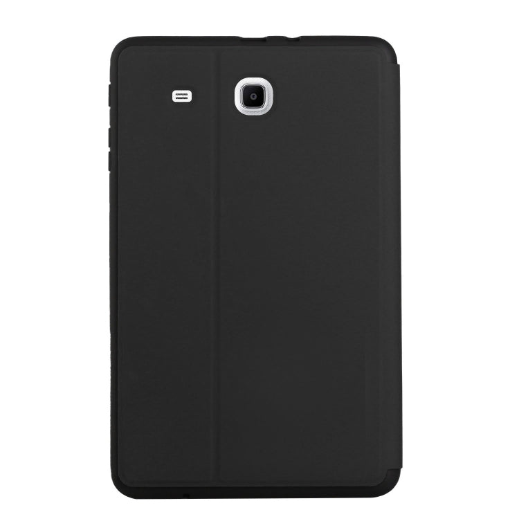 For Samsung Galaxy Tab E 9.6 T560/T561/T565/T567V Dual-Folding Horizontal Flip Tablet Leather Case with Holder