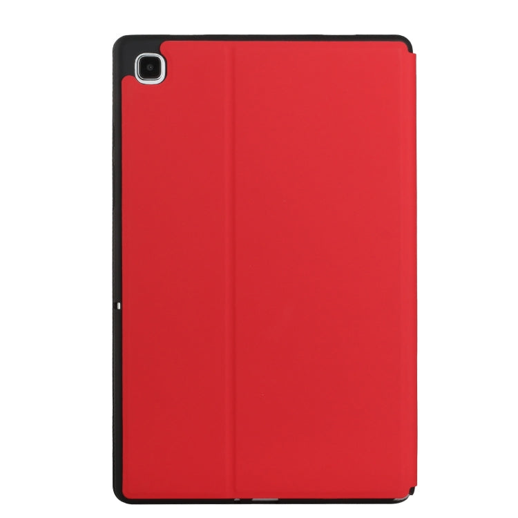 For Samsung Galaxy Tab S6 Lite 10.4 P610/P615 Dual-Folding Horizontal Flip Tablet Leather Case with Holder & Sleep / Wake-up Function