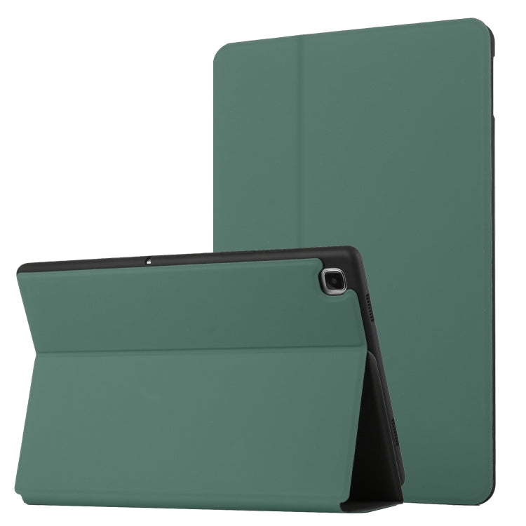 For Samsung Galaxy Tab S6 Lite 10.4 P610/P615 Dual-Folding Horizontal Flip Tablet Leather Case with Holder & Sleep / Wake-up Function