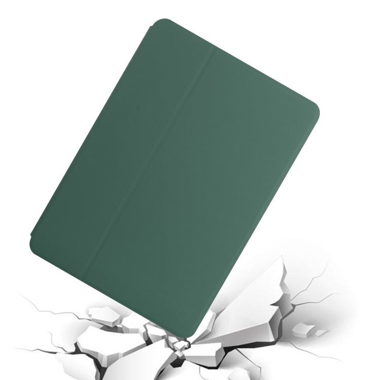 For Samsung Galaxy Tab S6 Lite 10.4 P610/P615 Dual-Folding Horizontal Flip Tablet Leather Case with Holder & Sleep / Wake-up Function