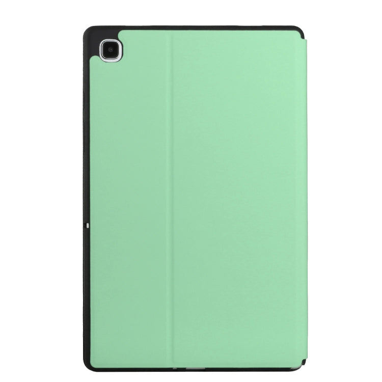 For Samsung Galaxy Tab S6 Lite 10.4 P610/P615 Dual-Folding Horizontal Flip Tablet Leather Case with Holder & Sleep / Wake-up Function