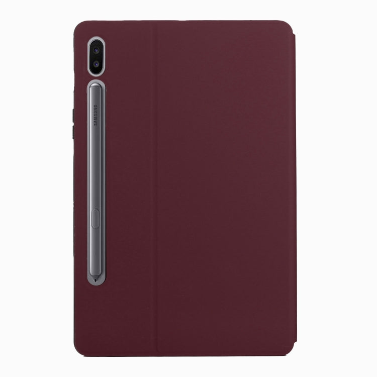 For Samsung Galaxy Tab S8 / Galaxy Tab S7 SM-T870/T875 Dual-Folding Horizontal Flip Tablet Leather Case with Holder & Sleep / Wake-up Function