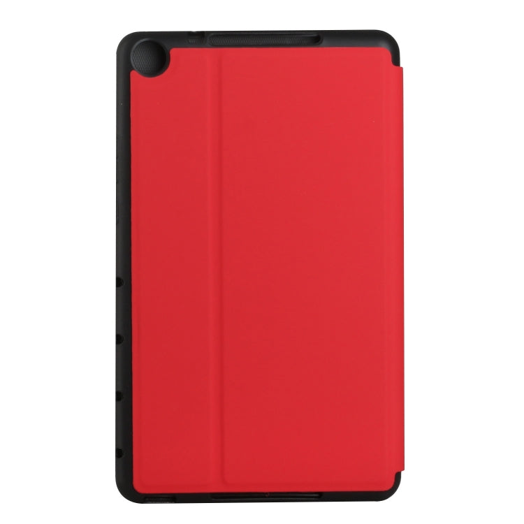 For Huawei MediaPad M5 Lite 8 Dual-Folding Horizontal Flip Tablet Leather Case with Holder