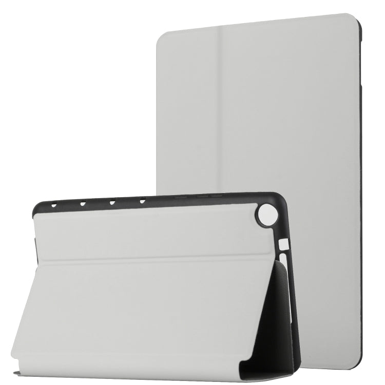 For Huawei MediaPad M5 Lite 8 Dual-Folding Horizontal Flip Tablet Leather Case with Holder