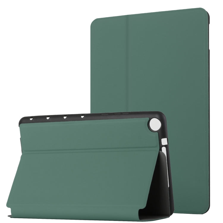 For Huawei MatePad T8 Dual-Folding Horizontal Flip Tablet Leather Case with Holder