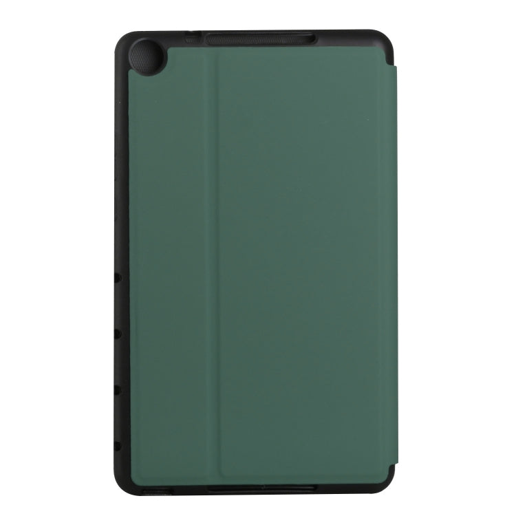 For Huawei MatePad T8 Dual-Folding Horizontal Flip Tablet Leather Case with Holder
