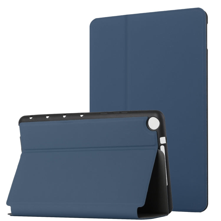 For Huawei MatePad T8 Dual-Folding Horizontal Flip Tablet Leather Case with Holder