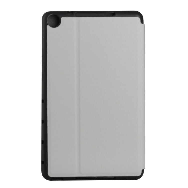 For Huawei MatePad T8 Dual-Folding Horizontal Flip Tablet Leather Case with Holder