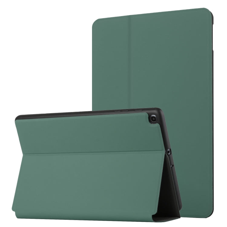 For Huawei MatePad T10 / T10s Dual-Folding Horizontal Flip Tablet Leather Case with Holder