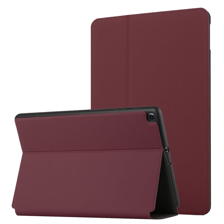 For Huawei MatePad T10 / T10s Dual-Folding Horizontal Flip Tablet Leather Case with Holder