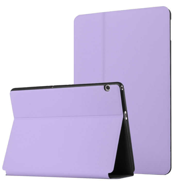 For Huawei MediaPad T3 10 Dual-Folding Horizontal Flip Tablet Leather Case with Holder